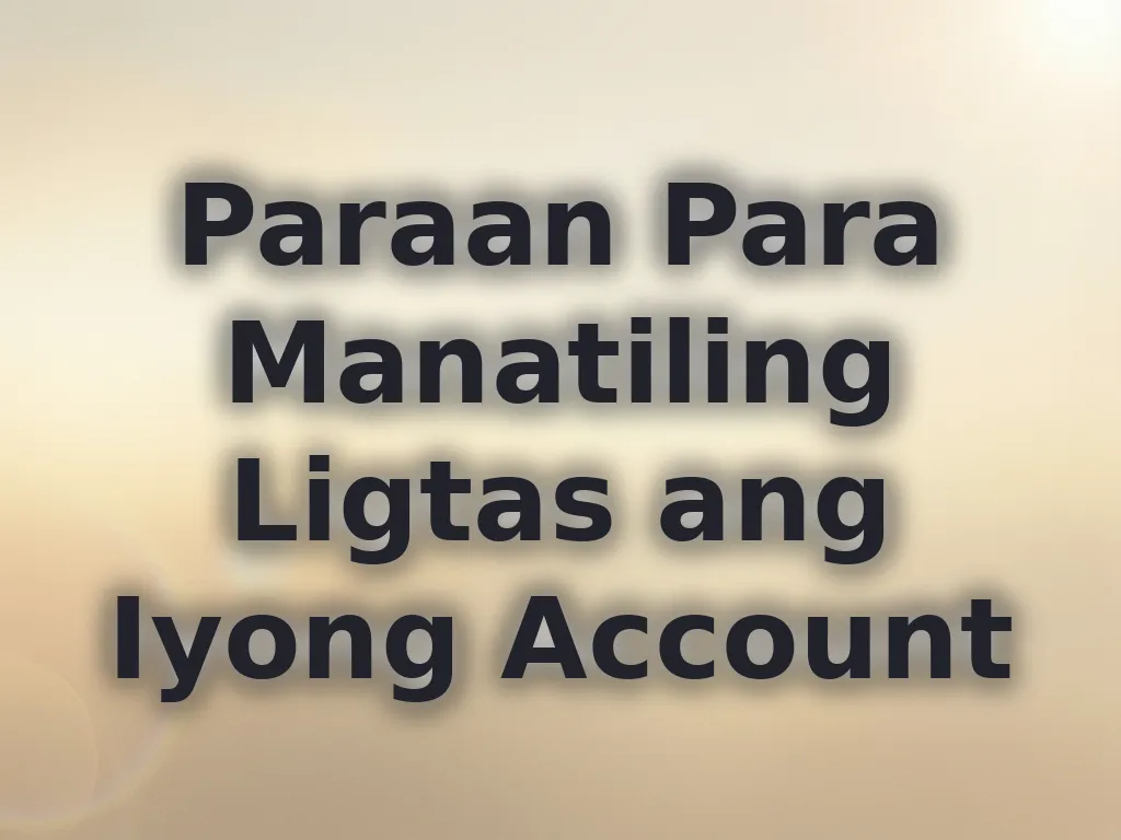 Account protection tips